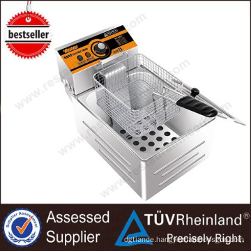 Commercial Equipment Restaurant Counter Top 1-Tank 1-Basket Industrial Chicken Fryer